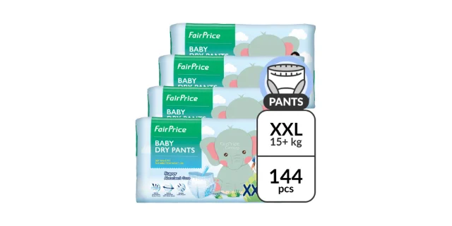 FairPrice Baby Dry diaper pants XXL carton
